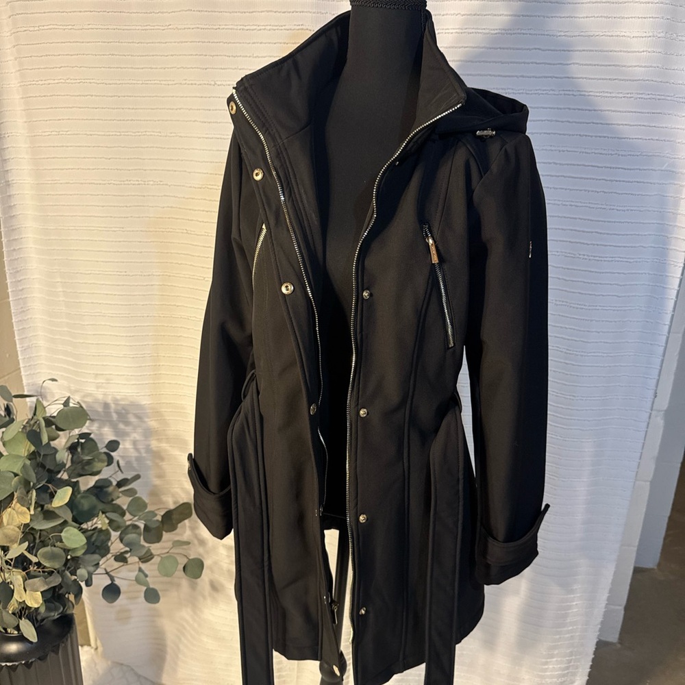 Michael Kors Women’s Hooded Belted Coat
